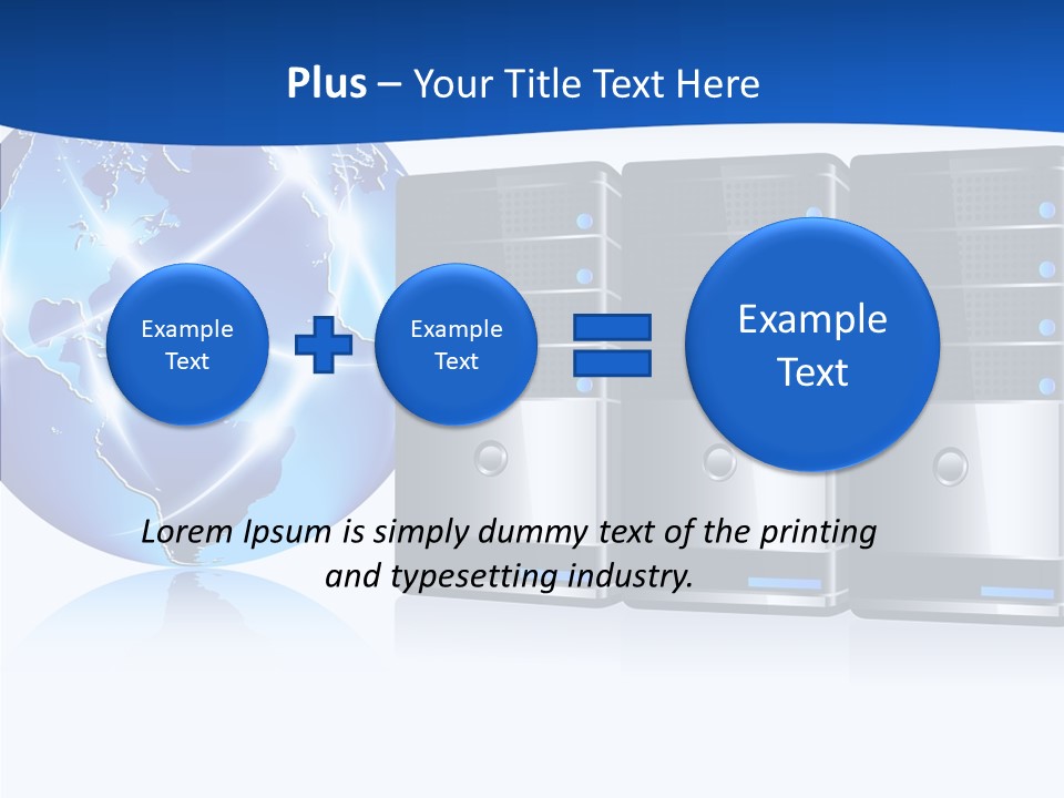 Database America Worldwide PowerPoint Template