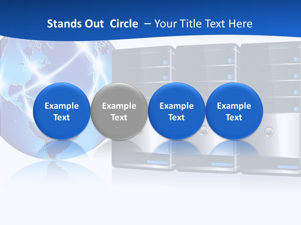 Database America Worldwide PowerPoint Template