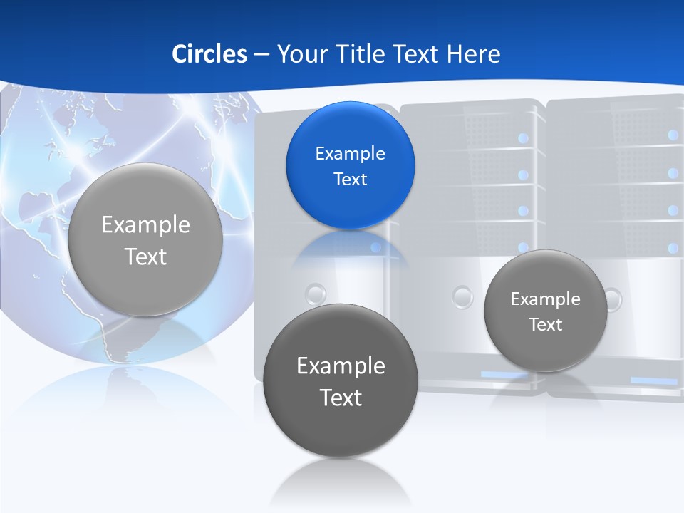 Database America Worldwide PowerPoint Template