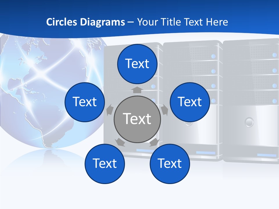 Database America Worldwide PowerPoint Template