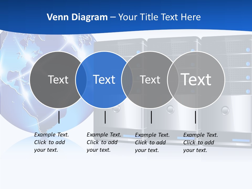 Database America Worldwide PowerPoint Template