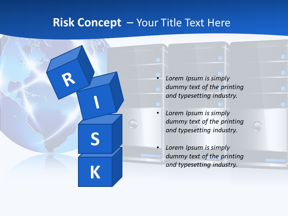 Database America Worldwide PowerPoint Template