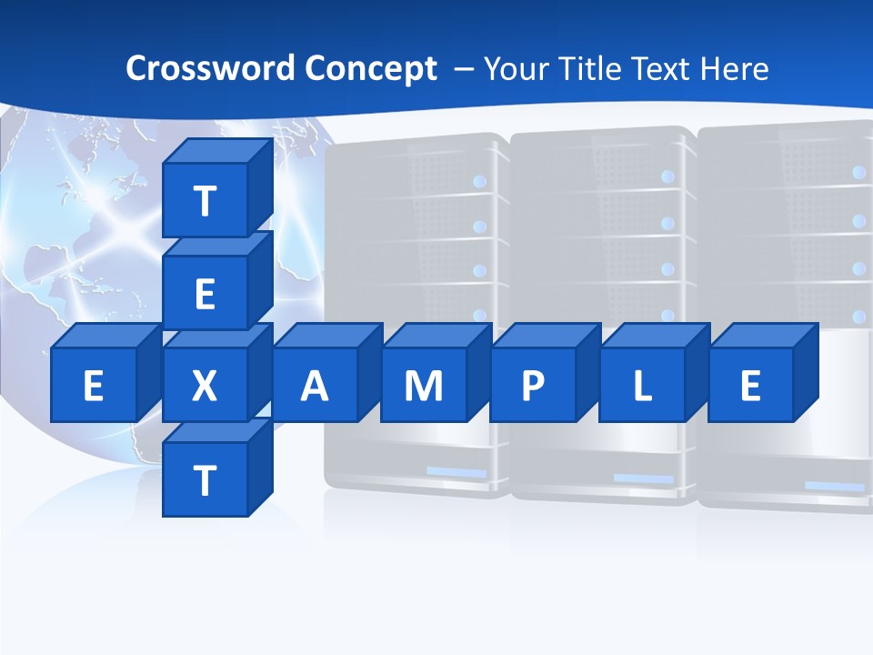 Database America Worldwide PowerPoint Template