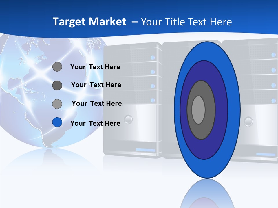 Database America Worldwide PowerPoint Template