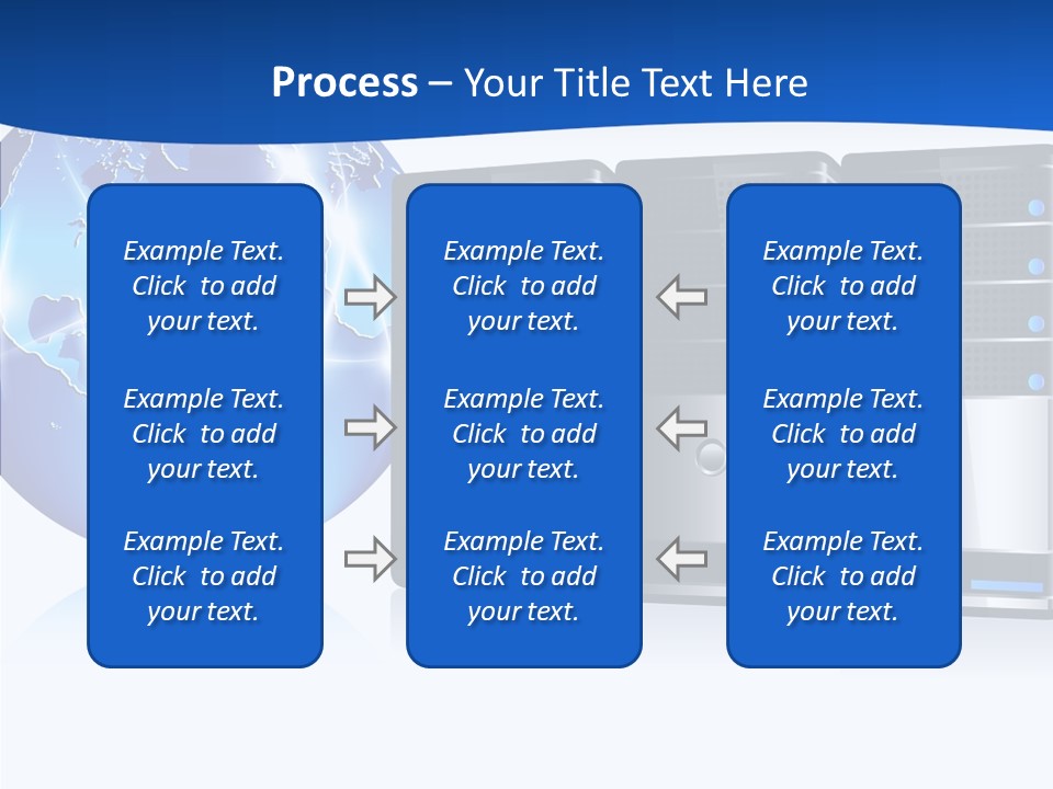 Database America Worldwide PowerPoint Template