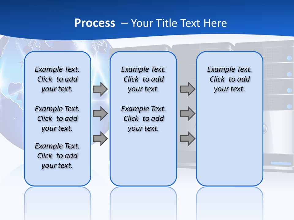 Database America Worldwide PowerPoint Template