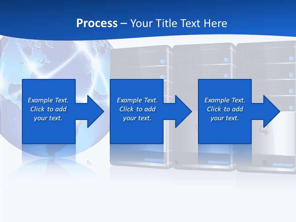 Database America Worldwide PowerPoint Template