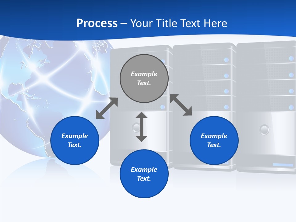 Database America Worldwide PowerPoint Template