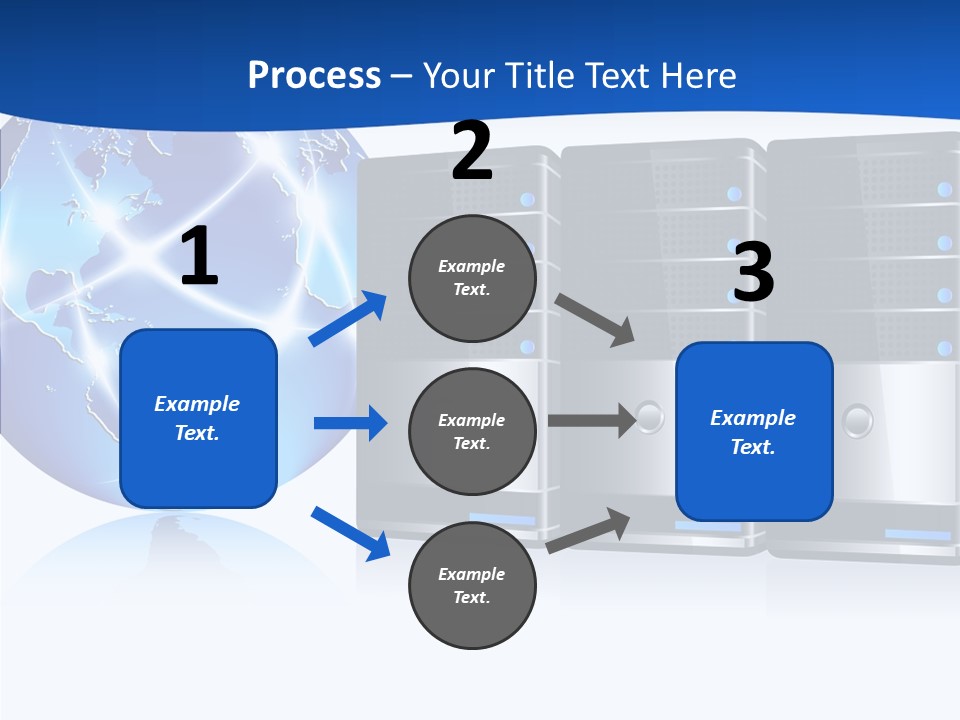 Database America Worldwide PowerPoint Template