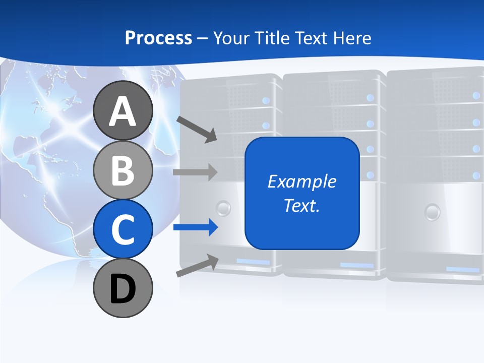 Database America Worldwide PowerPoint Template