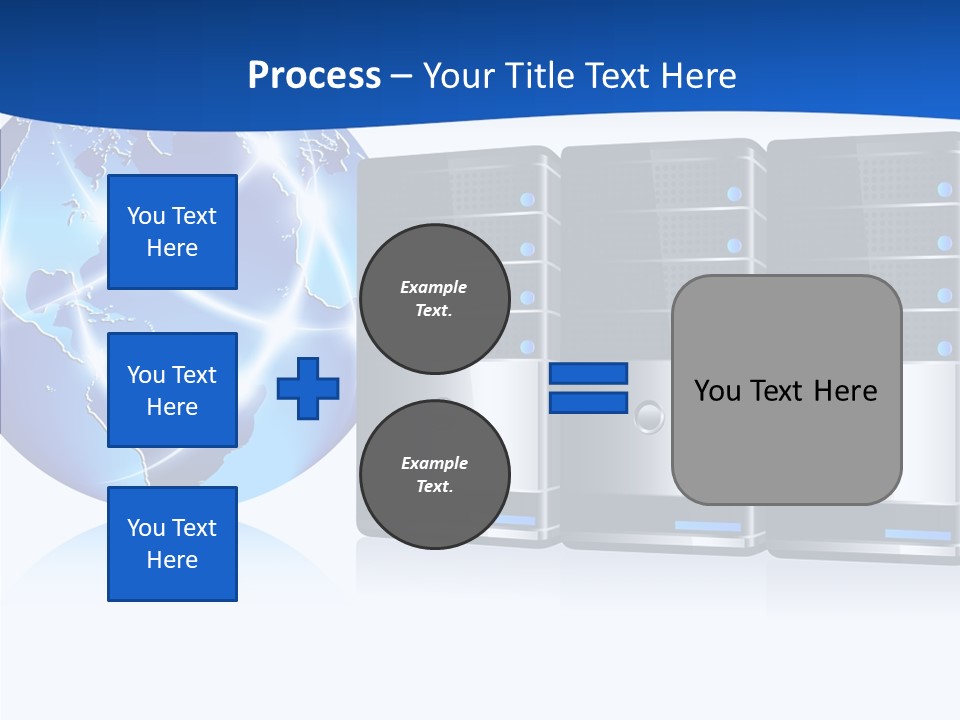 Database America Worldwide PowerPoint Template