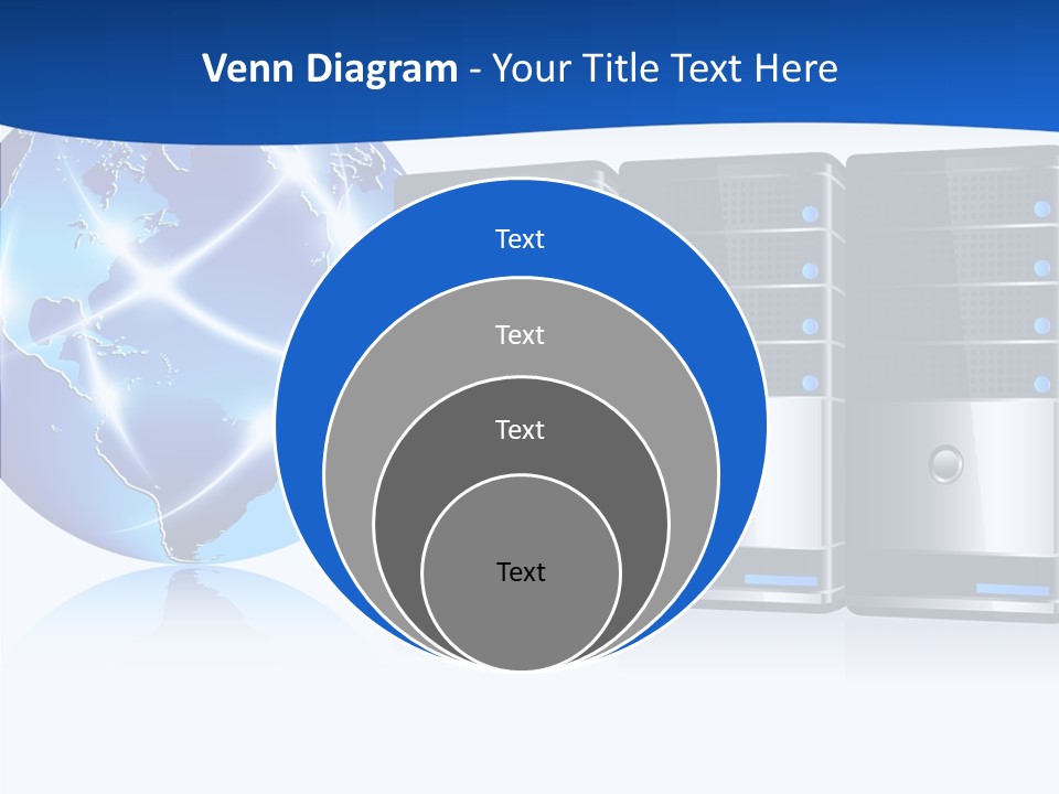 Database America Worldwide PowerPoint Template