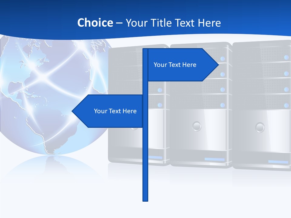 Database America Worldwide PowerPoint Template