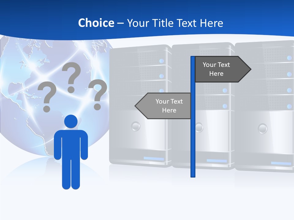 Database America Worldwide PowerPoint Template