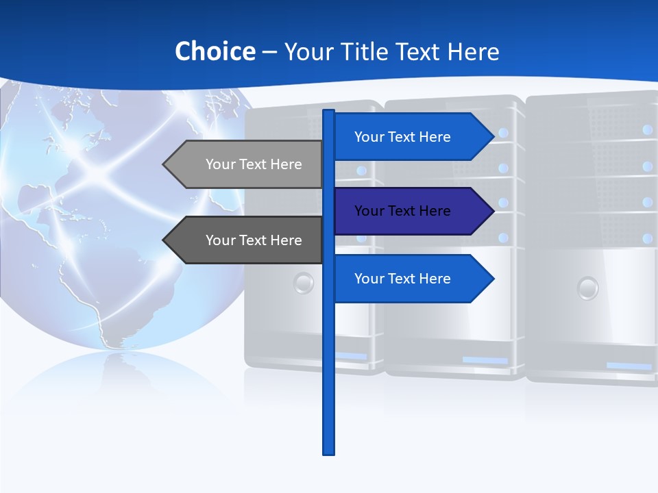 Database America Worldwide PowerPoint Template