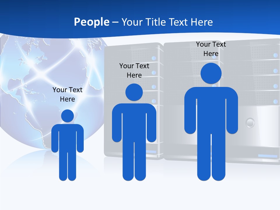 Database America Worldwide PowerPoint Template