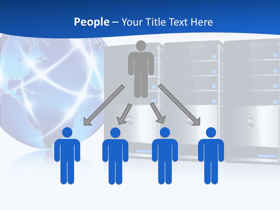 Database America Worldwide PowerPoint Template