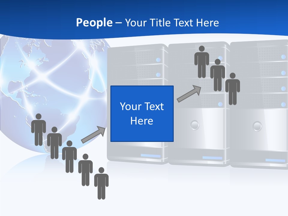 Database America Worldwide PowerPoint Template