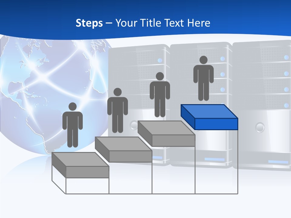 Database America Worldwide PowerPoint Template