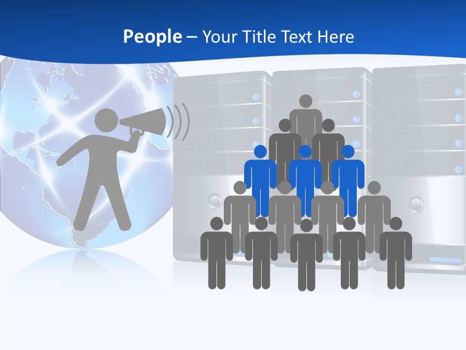 Database America Worldwide PowerPoint Template