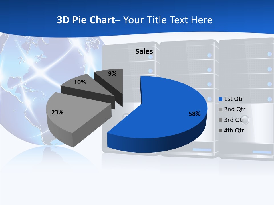 Database America Worldwide PowerPoint Template