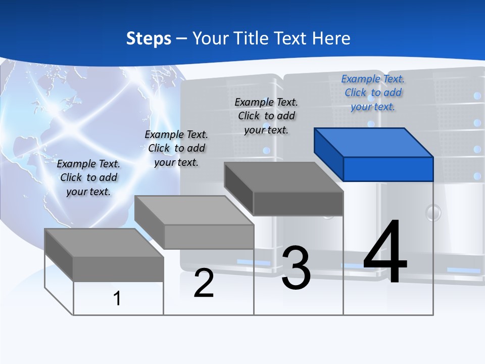 Database America Worldwide PowerPoint Template