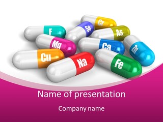 Nutrition Sodium Object PowerPoint Template