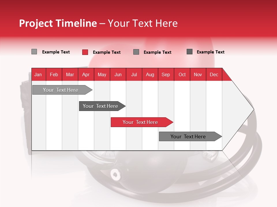 A Heart And A Stethoscope On A White Background PowerPoint Template