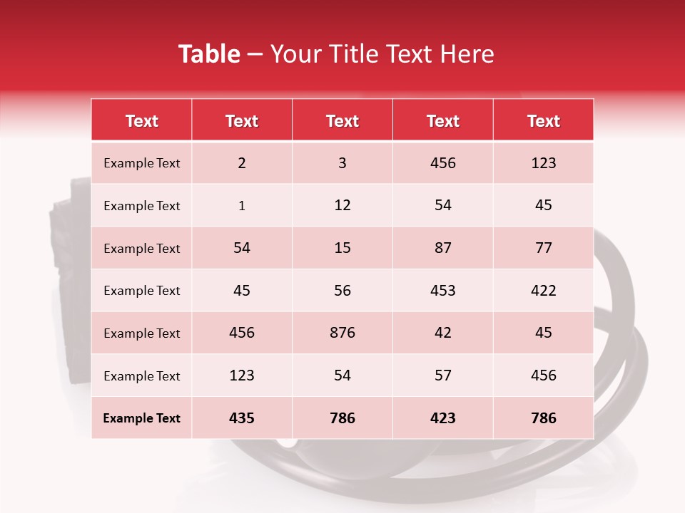 A Heart And A Stethoscope On A White Background PowerPoint Template