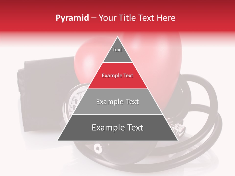 A Heart And A Stethoscope On A White Background PowerPoint Template