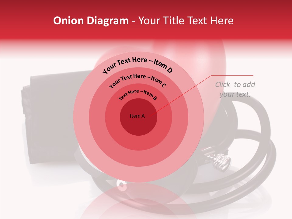 A Heart And A Stethoscope On A White Background PowerPoint Template