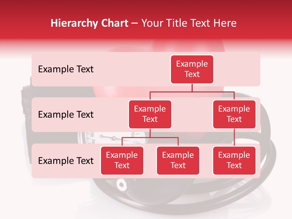 A Heart And A Stethoscope On A White Background PowerPoint Template