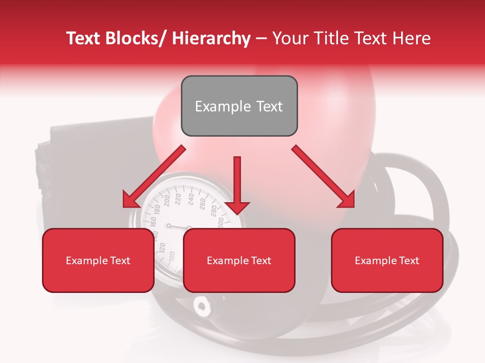 A Heart And A Stethoscope On A White Background PowerPoint Template