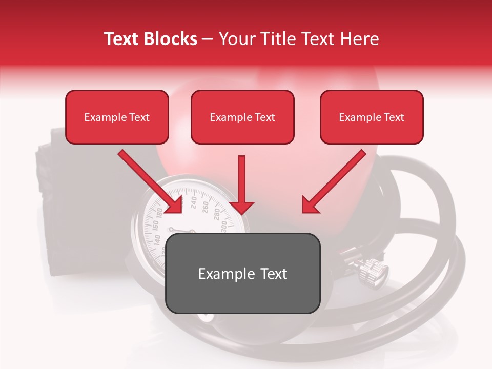 A Heart And A Stethoscope On A White Background PowerPoint Template