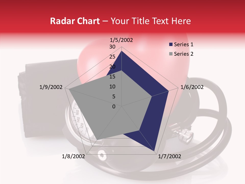 A Heart And A Stethoscope On A White Background PowerPoint Template