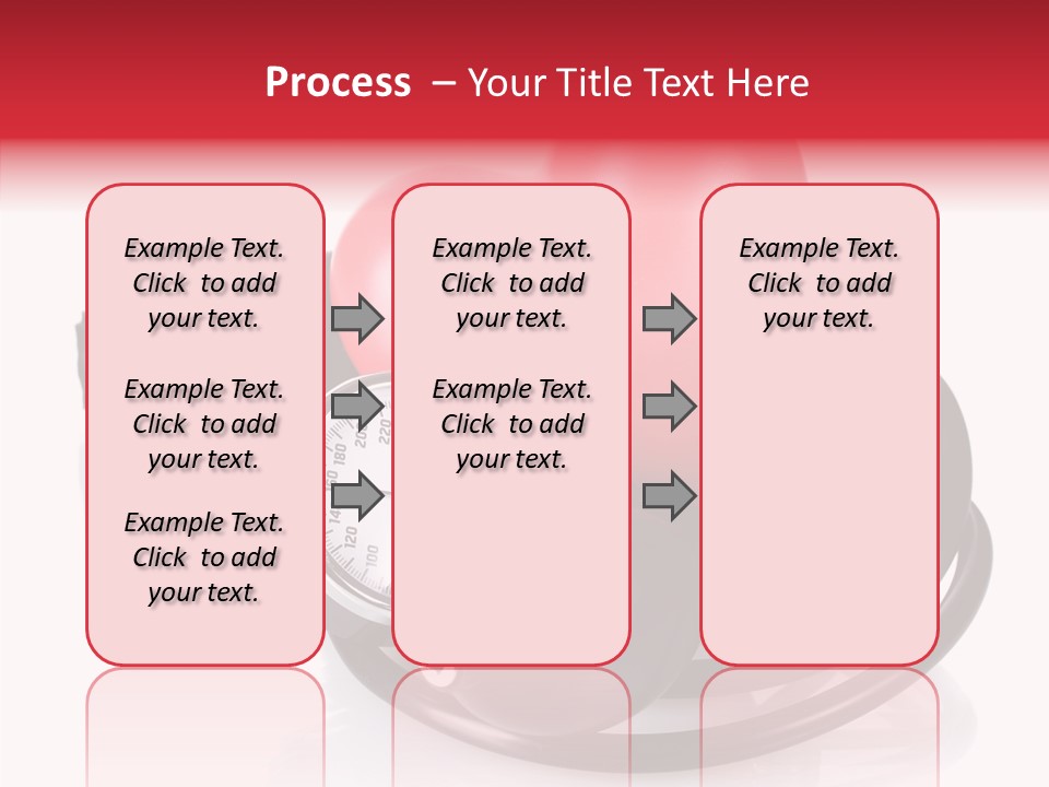 A Heart And A Stethoscope On A White Background PowerPoint Template