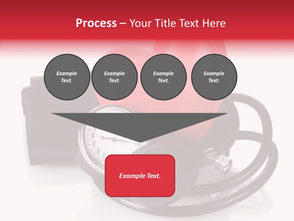 A Heart And A Stethoscope On A White Background PowerPoint Template