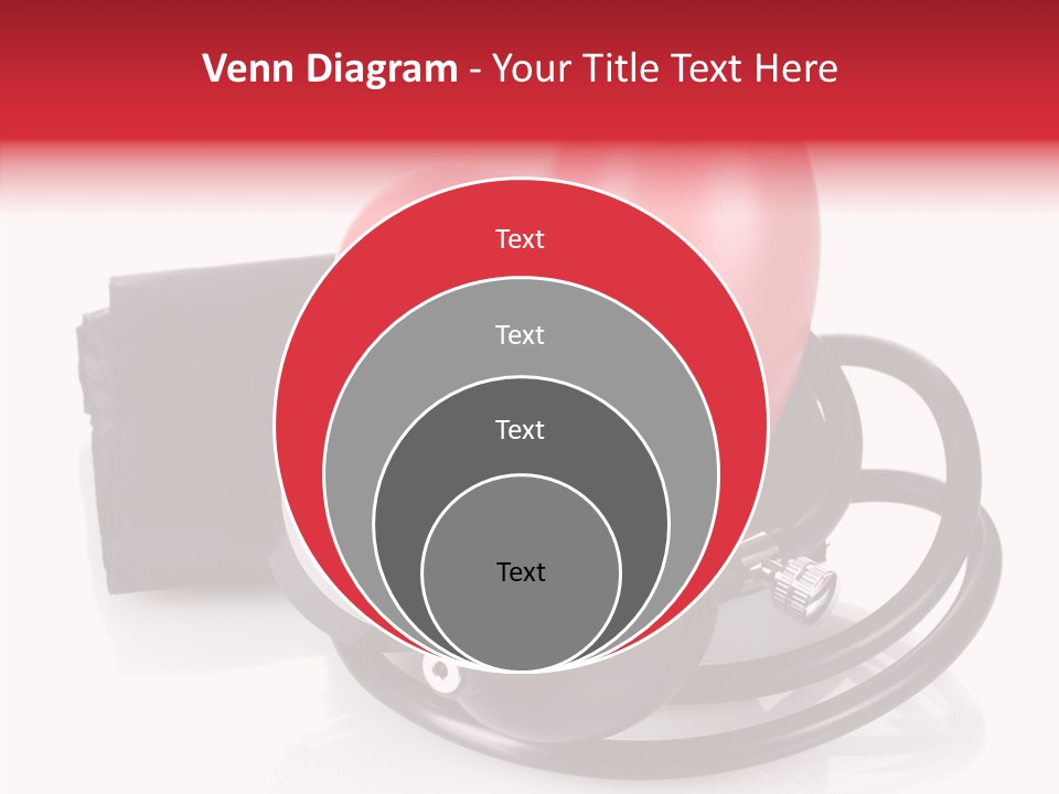 A Heart And A Stethoscope On A White Background PowerPoint Template