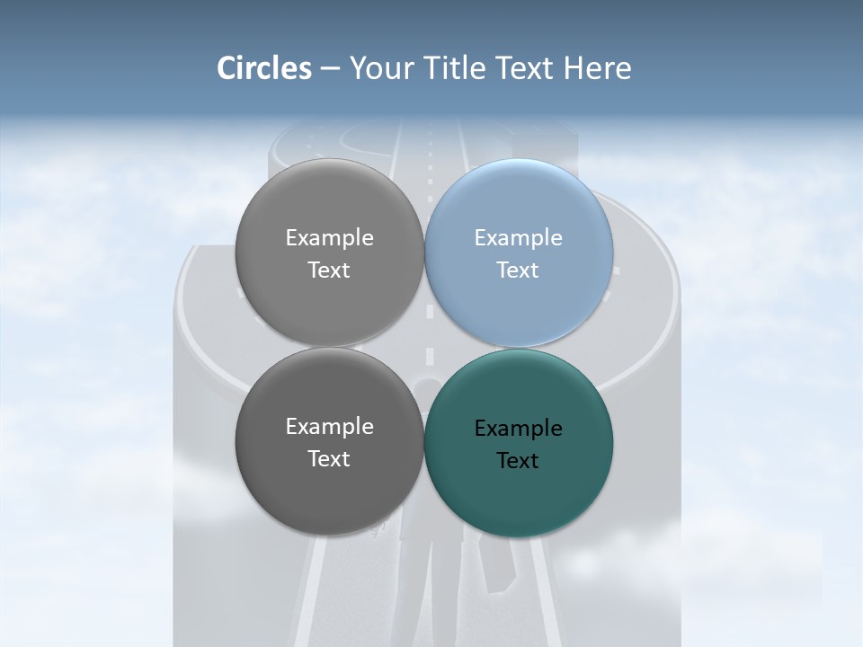 Clouds Money Travel PowerPoint Template