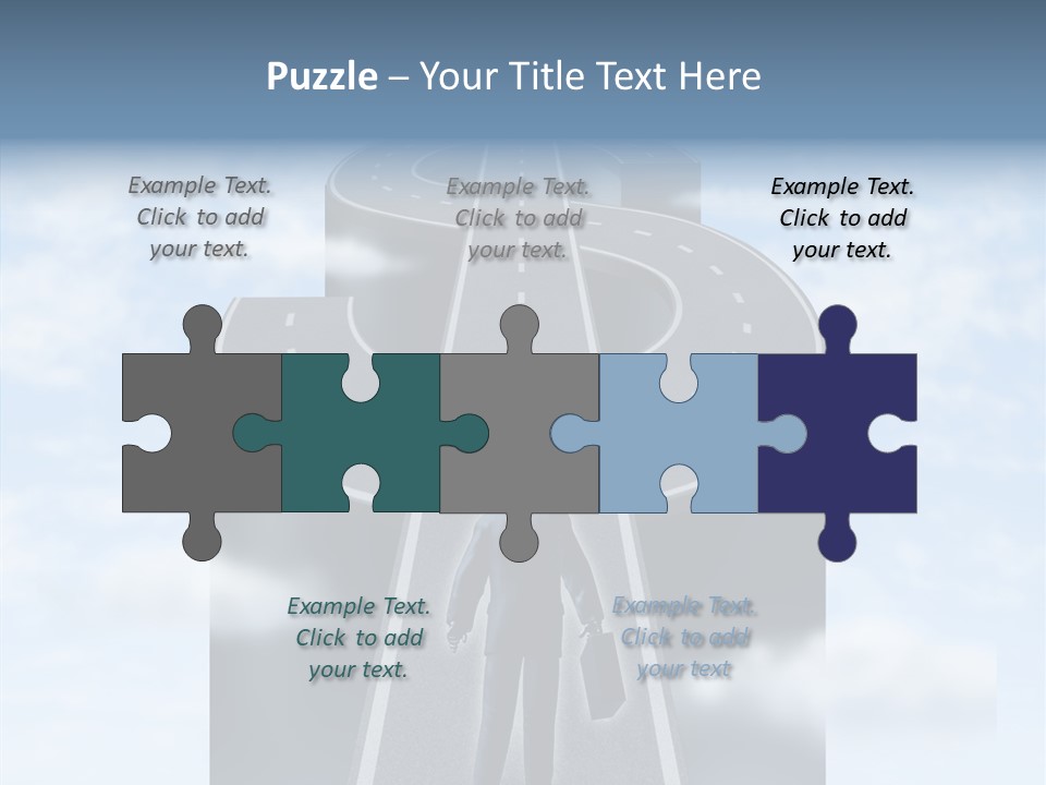 Clouds Money Travel PowerPoint Template