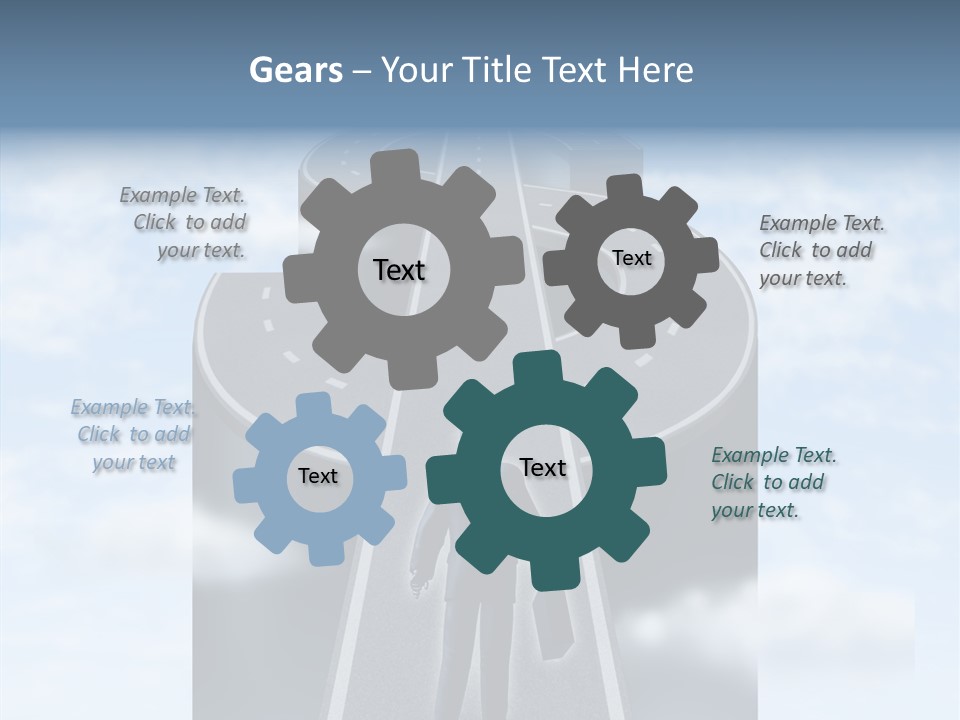 Clouds Money Travel PowerPoint Template