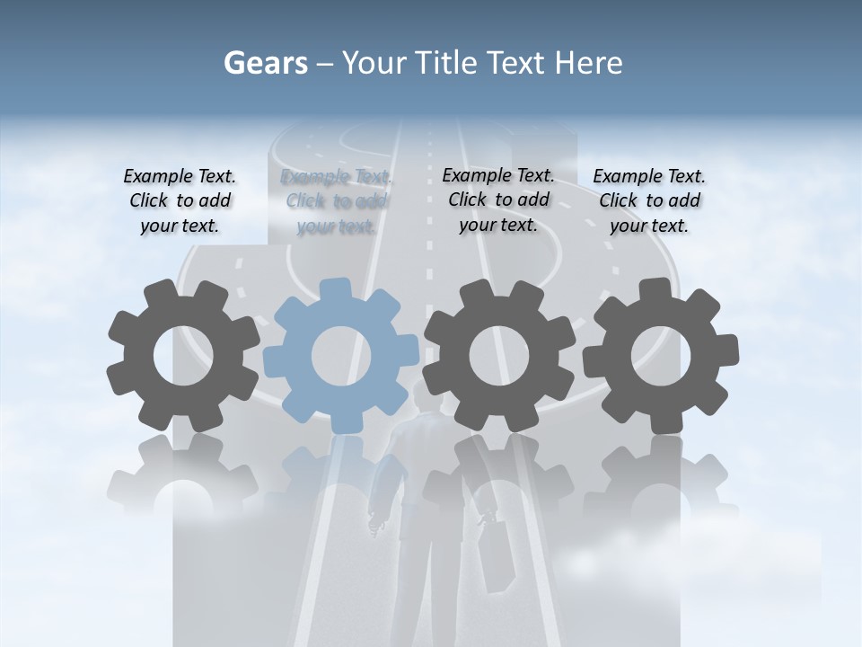 Clouds Money Travel PowerPoint Template