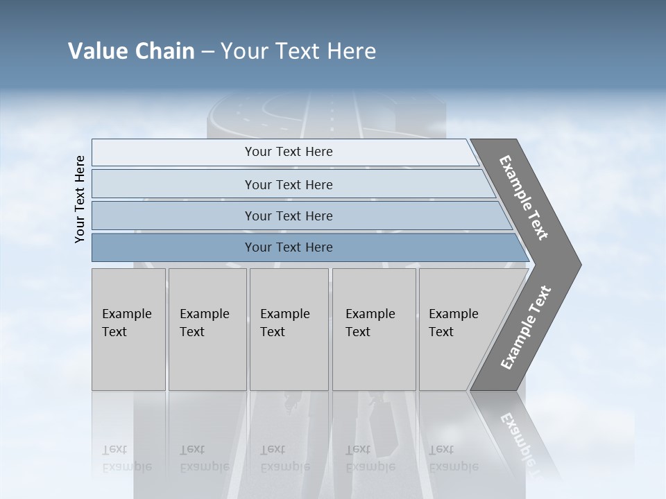 Clouds Money Travel PowerPoint Template