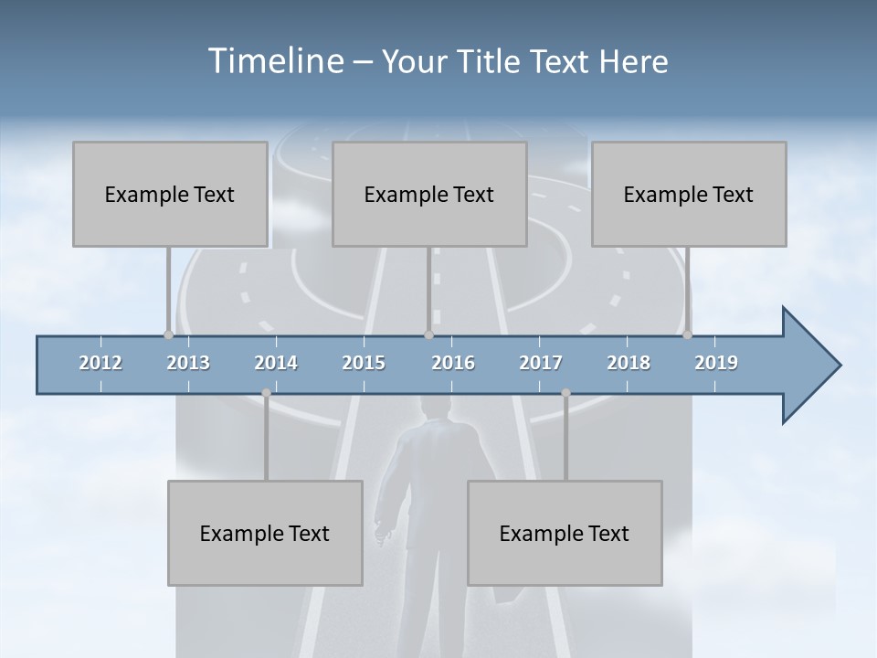 Clouds Money Travel PowerPoint Template