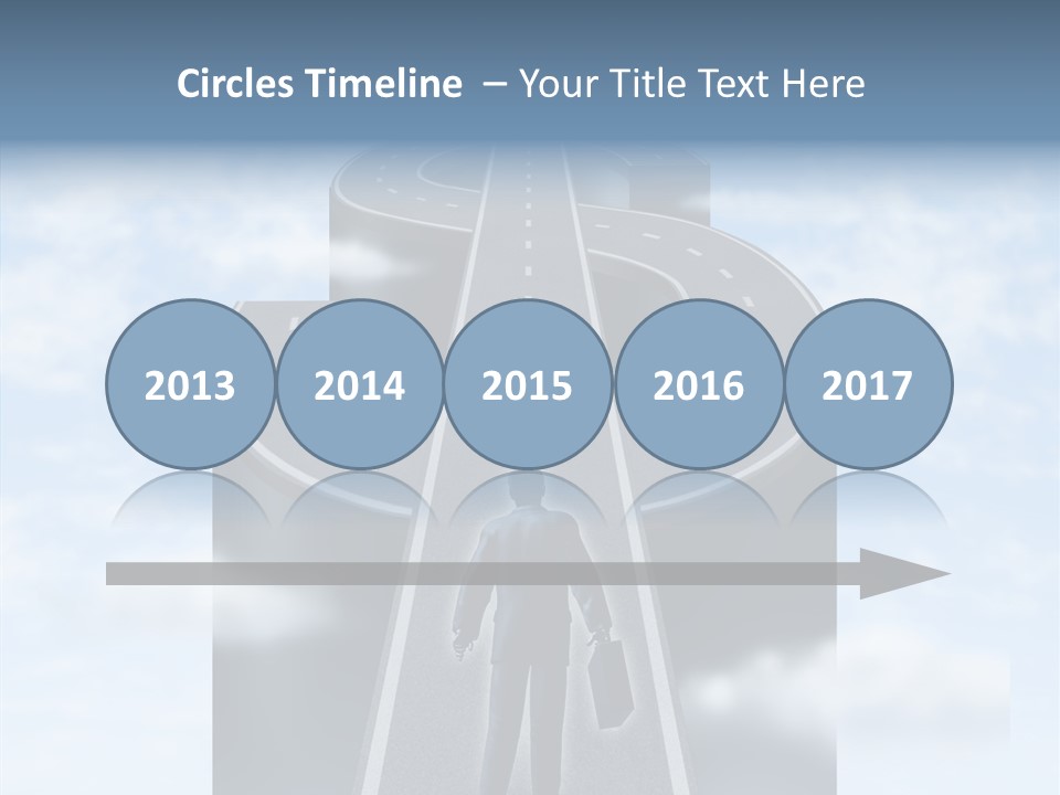 Clouds Money Travel PowerPoint Template