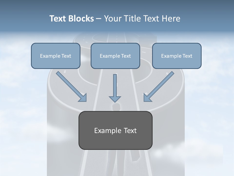 Clouds Money Travel PowerPoint Template