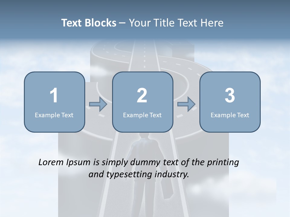 Clouds Money Travel PowerPoint Template
