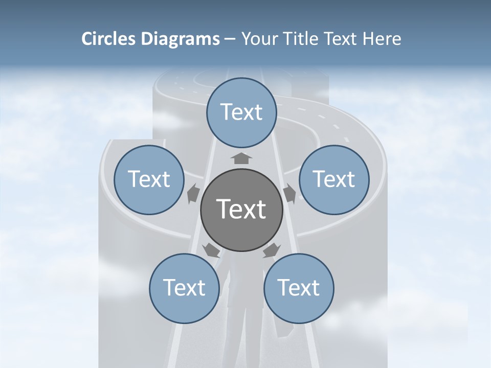 Clouds Money Travel PowerPoint Template