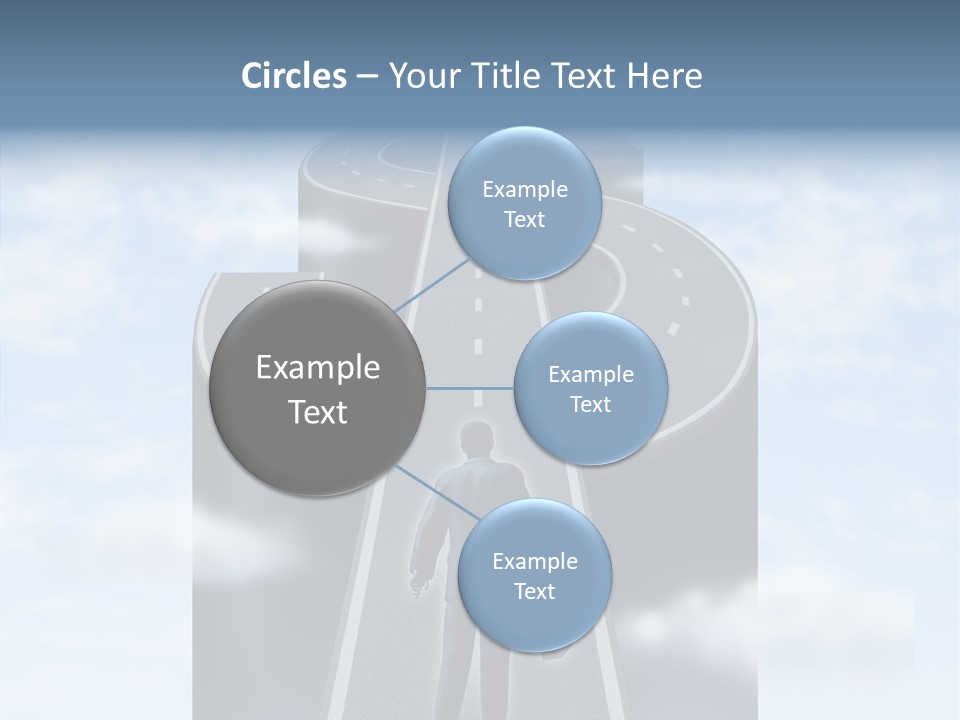 Clouds Money Travel PowerPoint Template