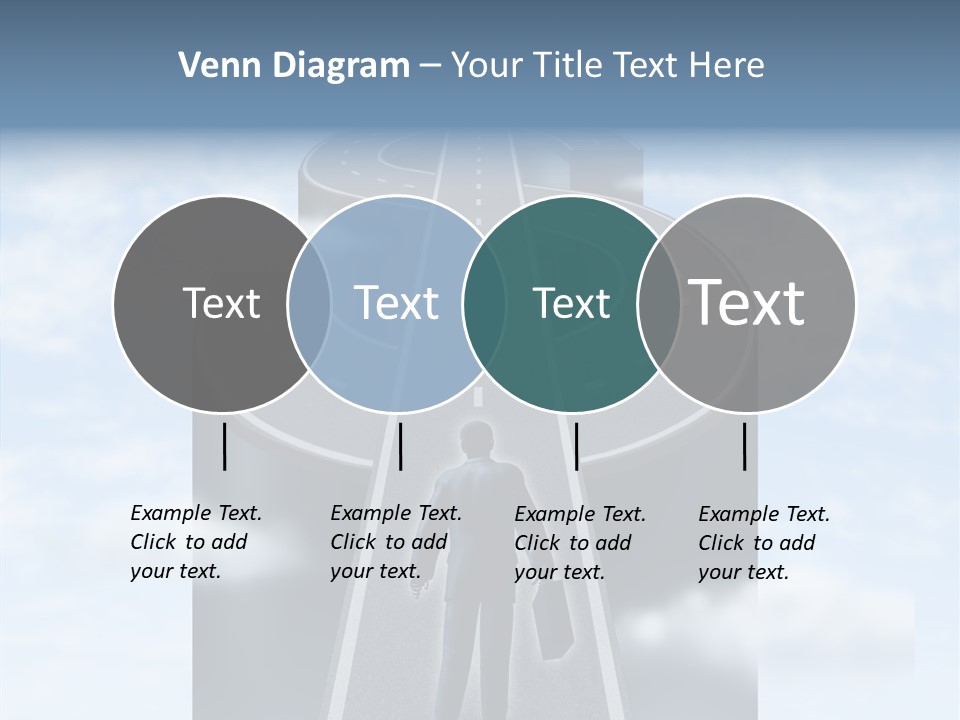 Clouds Money Travel PowerPoint Template